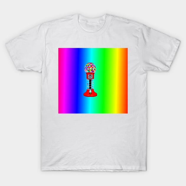 Rainbow Gumball Machine T-Shirt by Art by Deborah Camp